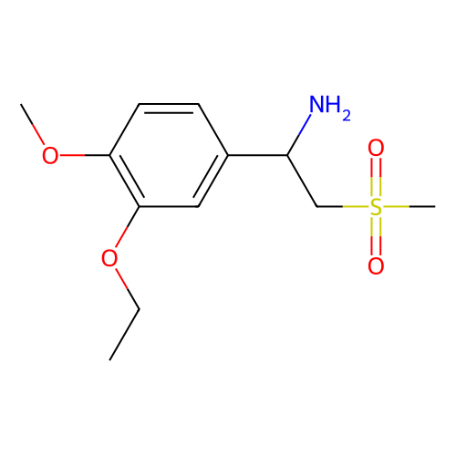 1-(3-乙氧基-4-<em>甲</em>氧基苯基)-2-(<em>甲</em>磺<em>酰</em>基)<em>乙胺</em>，253168-94-4，98%