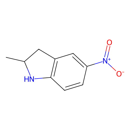 2-甲基-<em>5</em>-硝基吲哚啉，115210-54-3，95%