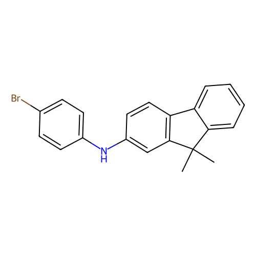 N-(4-<em>溴</em>苯基)-<em>9</em>,9-二甲基-<em>9</em>H-<em>芴</em>-2-胺，1644059-09-5，95%