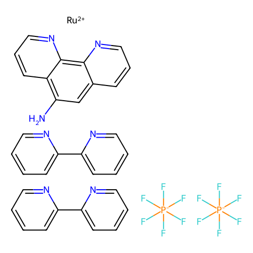双(2,2-<em>二</em>吡啶)-(5-氨基邻<em>二</em>氮杂菲)双(<em>六</em><em>氟</em><em>磷酸</em>)<em>钌</em>，84537-86-0，96%