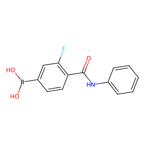 N-<em>苯基</em>4-硼基-<em>2</em>-氟<em>苯</em>甲酰胺，874288-40-1，95%