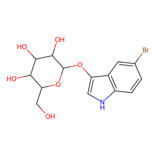 5-<em>溴</em>-3-吲哚基-β-D-半乳糖皮蒽，97753-<em>82-7</em>，>98.0%(HPLC)