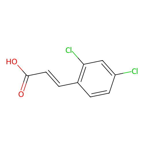 反-2,4-二氯肉桂酸，20595-45-3，>98.0%(T
