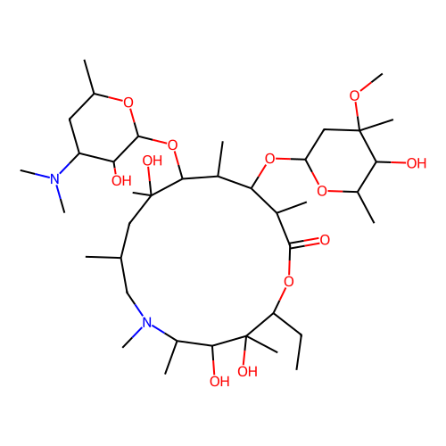 Azithromycin (CP-62993)，83905-<em>01-5，10mM</em> in DMSO