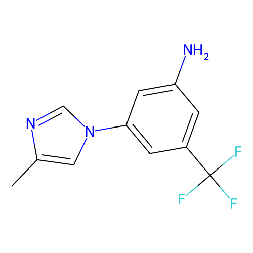 3-(<em>4</em>-<em>甲基</em>-1H-<em>咪唑</em>-1-基)-<em>5</em>-(三氟<em>甲基</em>)苯胺，641571-11-1，>98.0%