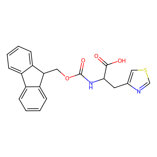 <em>Fmoc-d</em>-4-噻唑基<em>丙氨酸</em>，205528-33-2，96%