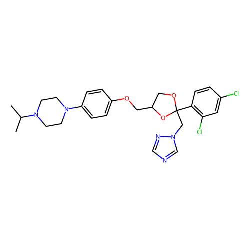 Terconazole，67915-31-5，<em>10mM</em> in DMSO