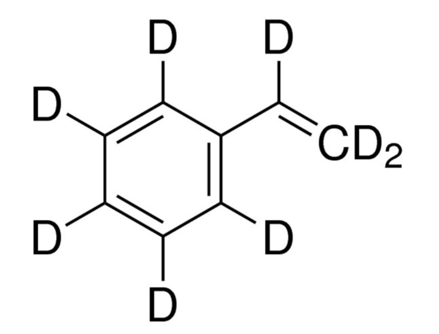 苯乙烯-<em>D</em>₈，19361-<em>62</em>-7，98 atom % <em>D</em>,stab. with 4-tert-butylcatechol