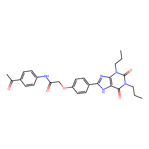 N-(4-乙酰基苯基)-2-[4-(2,<em>3</em>,6,7-四氢-2,6-二氧代-<em>1</em>,3-二丙基-<em>1</em>H-嘌呤-<em>8</em>-基)苯氧基]乙酰胺，264622-53-9，≥96%(HPLC)