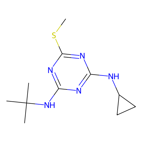 <em>2</em>-叔丁氨基-<em>4</em>-环丙氨基-<em>6</em>-甲硫基-s-三嗪，28159-98-0，≥98%