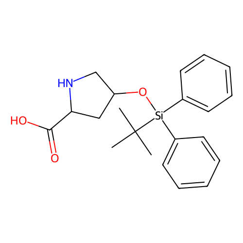 反-4-(<em>叔</em><em>丁基</em>二苯基<em>硅</em>氧基)-L-脯氨酸，259212-61-8，98%