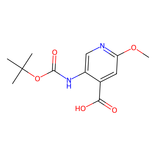 <em>5</em>-(叔丁氧羰基氨基)-<em>2</em>-甲氧基吡啶-4-羧酸，183741-86-8，97%