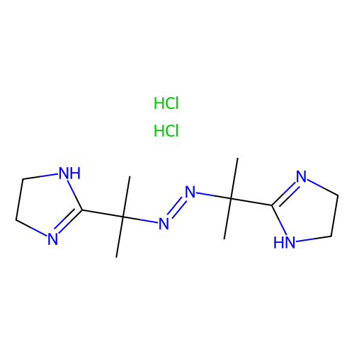 <em>2,2</em>'-偶氮双[<em>2</em>-(<em>2</em>-咪唑啉-<em>2</em>-基)丙烷]二盐酸盐，27776-21-2，96%