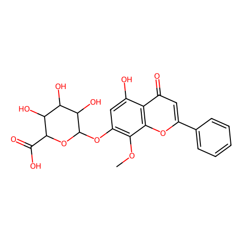 汉<em>黄芩</em>甙，51059-44-0，分析标准品,≥98%