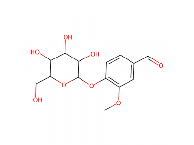 4-(β-D-葡萄糖氧基)-3-甲氧基苯甲醛，494-08-6，≥98%