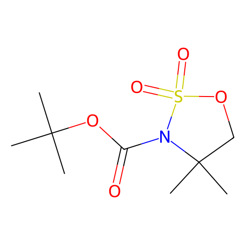 <em>3</em>-boc-4,4-<em>二甲基</em>-<em>2</em>,2-二氧-[<em>1,2,3</em>]氧杂噻唑<em>烷</em>，454248-55-6，97%