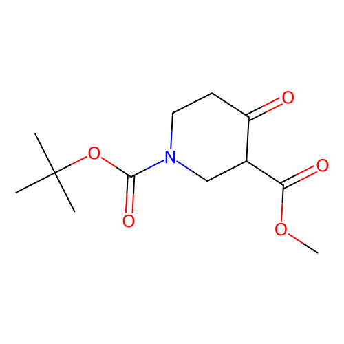 N-Boc-4-<em>氧</em>代<em>哌啶</em>-3-甲酸甲酯，161491-24-3，96%