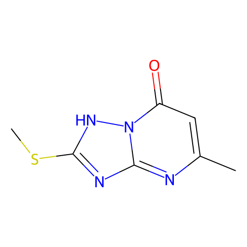 7-羟基-5-<em>甲基</em>-<em>2</em>-甲硫基-[<em>1,2</em>,4]三唑并[<em>1</em>,5-a]嘧啶，40775-<em>78</em>-8，98%
