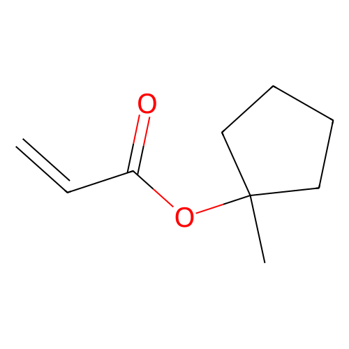 丙烯酸1-甲基环戊酯 (<em>含</em>稳定剂<em>MEHQ</em>)，178889-49-1，98%(GC)