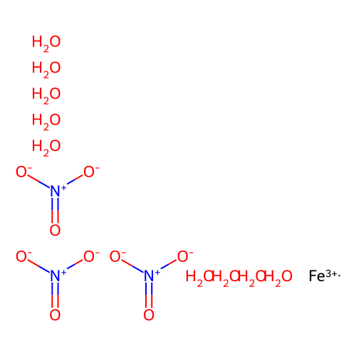 <em>硝酸铁</em>(<em>III</em>) <em>九</em><em>水合物</em>，7782-61-8，细胞培养级，98-101%