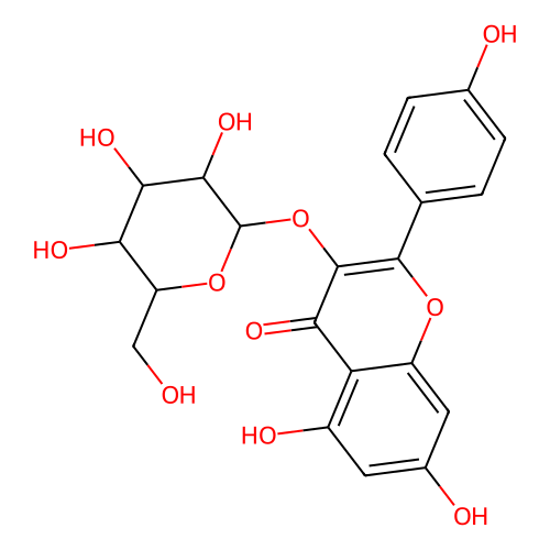 山萘酚3-<em>葡萄糖苷</em>，480-10-4，10mM in DMSO