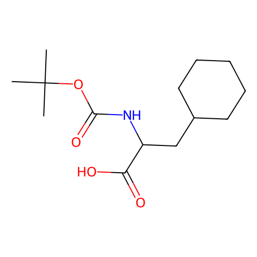 <em>N</em>-Boc-3-<em>环己基</em>-D-丙氨酸，127095-92-5，98%