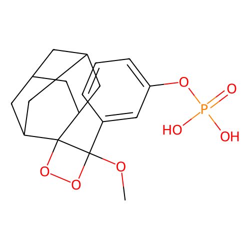 3-(2'-螺旋金刚烷)-4-甲氧基-4-(3''-磷酰氧基)苯-1,2-二氧杂环丁烷，122341-56-4，99