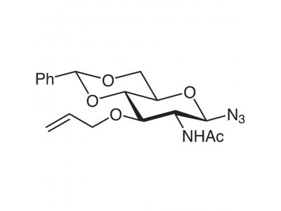 2-乙酰氨基-3-O-烯丙基-4,6-O-苯亚甲基-2-脱氧-β-D-吡喃葡萄糖酰基叠氮化物，98%