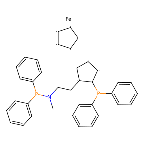 (R)-<em>N</em>-<em>二</em><em>苯基</em>膦-<em>N</em>-甲基-(S)-2-(<em>二</em><em>苯基</em>膦)<em>二</em>茂铁基乙胺，406680-94-2，96%