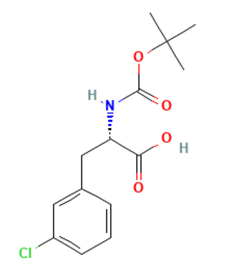 <em>N-Boc-3</em>-<em>氯</em>-L-<em>苯基</em>丙氨酸，114873-03-9，97%