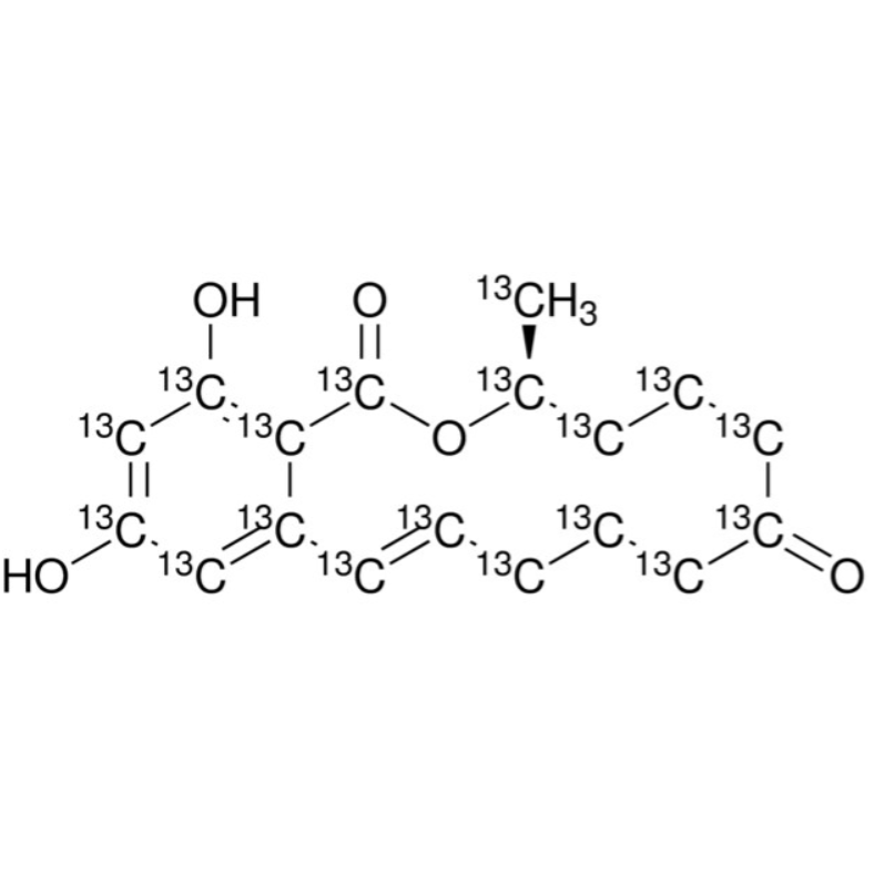 玉米赤霉<em>烯</em><em>酮</em>-13C18-<em>同位素</em>，911392-43-3，25μg/mL in acetonitrile