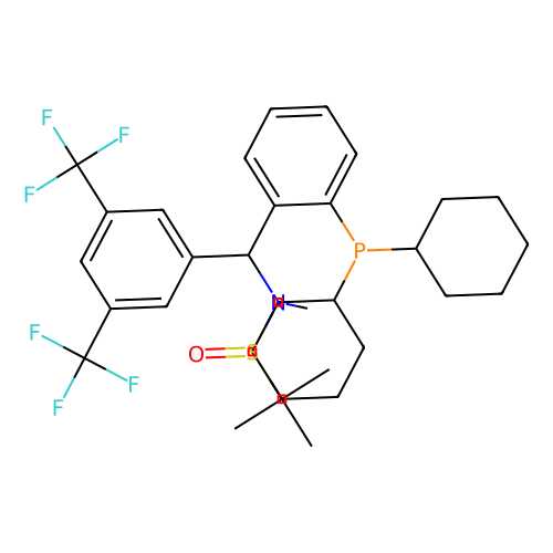 [<em>S</em>(R)]-<em>N</em>-[(R)-3,5-二(三氟<em>甲基</em>)苯基)]-[2-(<em>二环己基</em>膦)苯基]-<em>N</em>-<em>甲基</em>-2-叔丁基亚磺酰胺，2565792-86-9，≥95%
