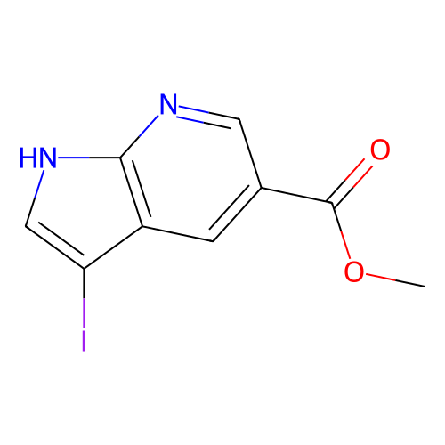 <em>3</em>-碘-1h-吡咯<em>并</em>[<em>2,3-b</em>]<em>吡啶</em>-5-羧酸甲酯，944937-30-8，95%