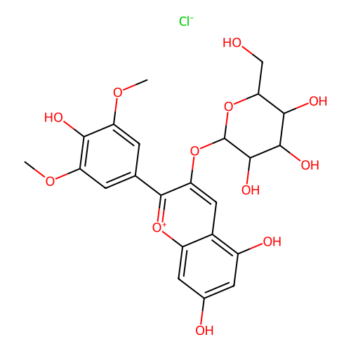 氯化<em>锦葵</em><em>色素</em>-3-O-半乳糖苷，30113-37-2，≥95%