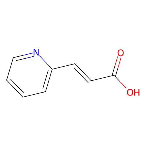 吡啶-<em>2</em>-丙烯酸，7340-22-9，97%