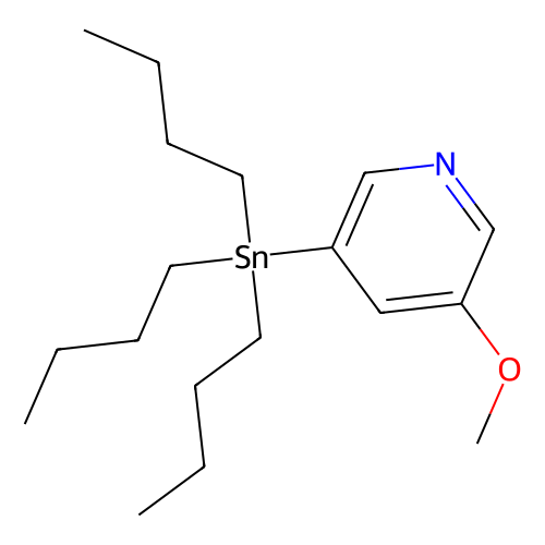 3-甲氧基-5-(<em>三</em><em>丁基</em><em>锡</em>基)吡啶，1204580-74-4，95%