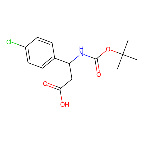 <em>Boc-R-3</em>-氨基-<em>3</em>-(4-氯-<em>苯基</em>)-丙酸，479064-93-2，≥98.0% (HPLC)