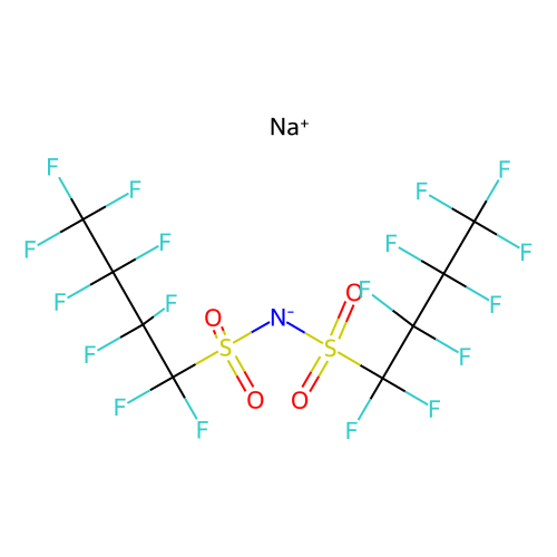 双(<em>九</em>氟丁基磺酰基)亚胺钠，129135-86-0，97%