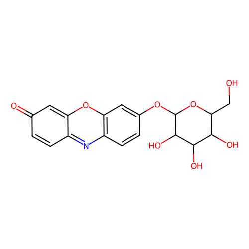 吩噁嗪酮-β-D-<em>吡</em><em>喃</em><em>葡萄糖</em>苷，101490-85-<em>1</em>，≥98%