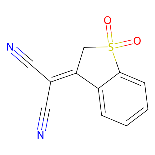 2-(1,1-二氧化苯并[b]噻吩-3(<em>2H</em>)-亚基)丙二腈，74228-25-4，98%