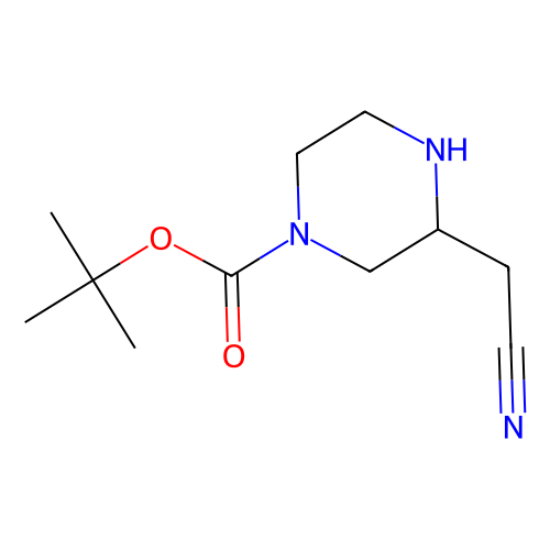 (<em>S</em>)-<em>3</em>-(<em>氰</em><em>基</em>甲基)哌嗪-<em>1</em>-甲酸叔丁酯，1589082-06-3，97%