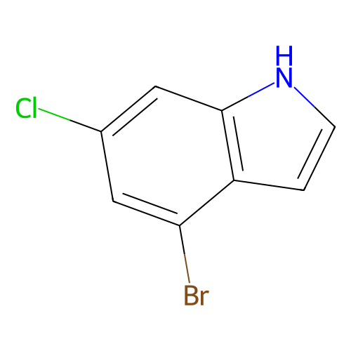 4-溴-6-氯-1H-吲哚，885519-<em>23-3，95</em>%