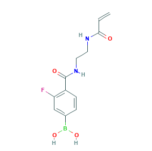 (4-((<em>2</em>-<em>丙烯</em>酰胺基乙基)氨基甲酰<em>基</em>)-3-氟苯基)硼酸（含不等量的<em>酸酐</em>），1313712-90-1，95%