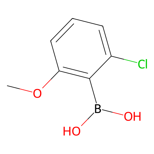 2-<em>氯</em>-6-甲氧基苯硼酸(含有数量不等的<em>酸酐</em>)，385370-80-9，≥95%