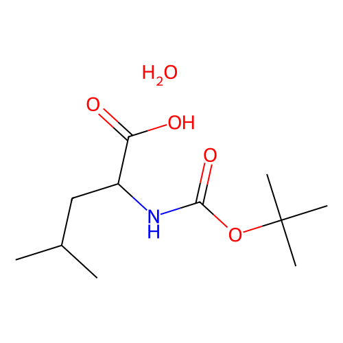 N-Boc-<em>D</em>-亮氨酸 <em>一水</em>合物，200937-17-3，97%