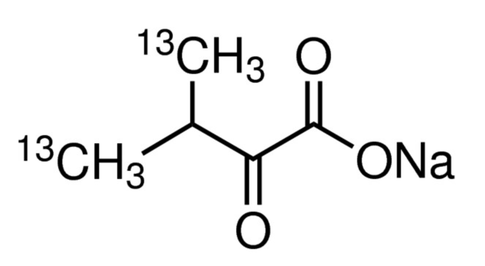 2-酮基-<em>3</em>-(甲基-¹³C)-<em>丁酸</em>-4-¹³C 酸<em>钠盐</em>，634908-42-2，99 atom% ¹³C, 97% (CP)
