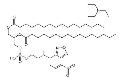 <em>NBD</em>-PE [N-(7-硝基苯-2-氧杂-1,3-二唑-4-基)-1,2-二十六烷酰基-sn-甘油-3-磷酸乙醇胺,三乙铵盐]，178119-00-1，95%