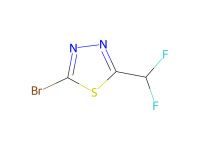 2-溴-5-(二氟甲基)-1,3,4-噻二唑，1340313-49-6，97%