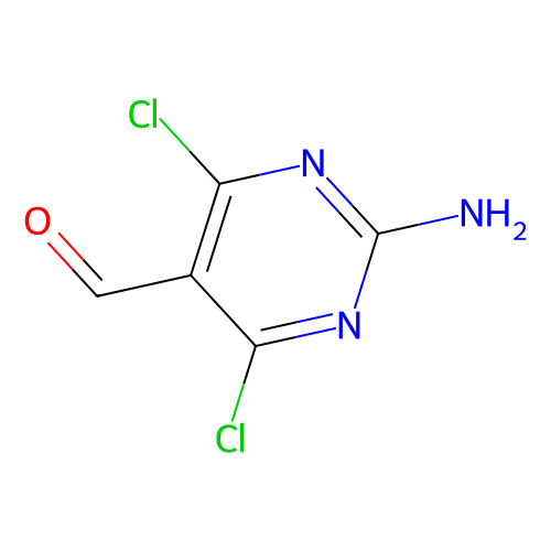 <em>2</em>-<em>氨基</em>-<em>4</em>,6-二<em>氯</em><em>嘧啶</em>-<em>5</em>-甲醛，5604-46-6，97%
