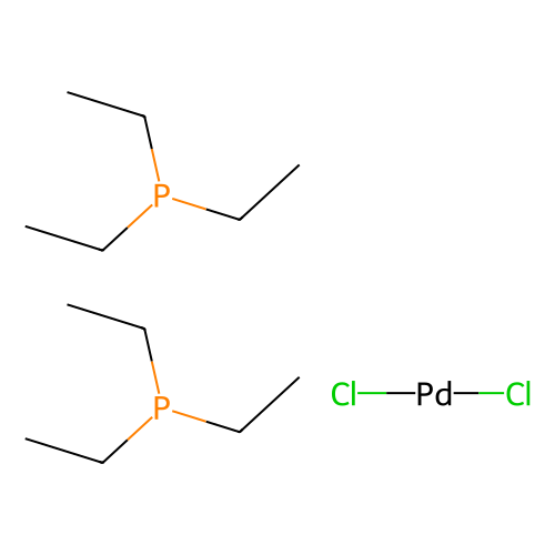 反式双(<em>三乙基</em>膦)二<em>氯化</em>钯(II)，28425-04-9，97%